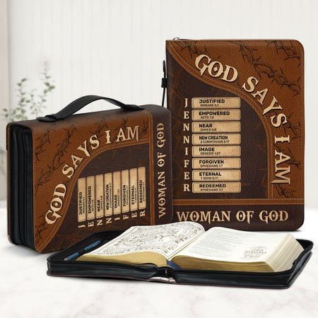 Man Of God  Woman Of God | Personalized Bible Cover